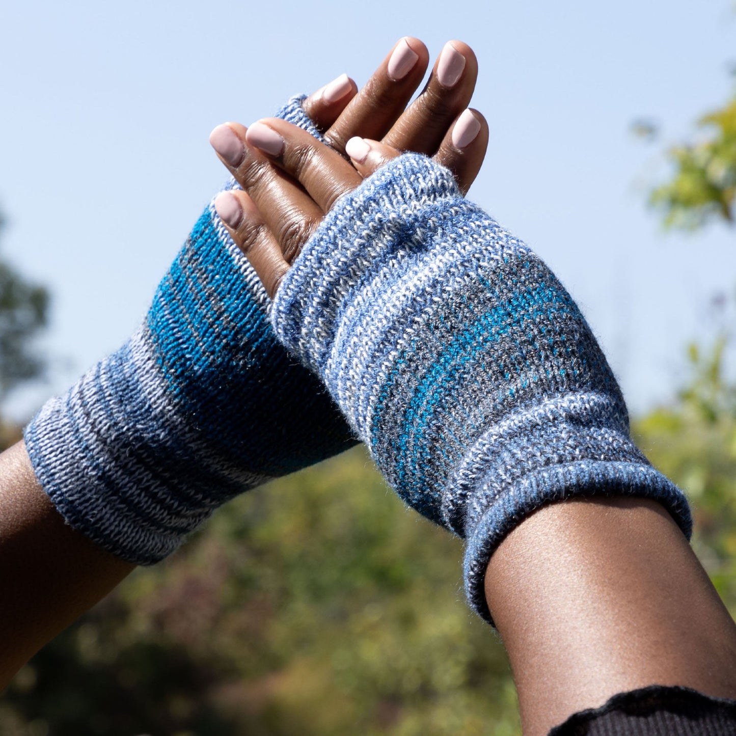 Alpaca Fingerless Mittens