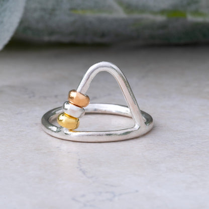 Up & Over Sterling Silver Fidget Ring