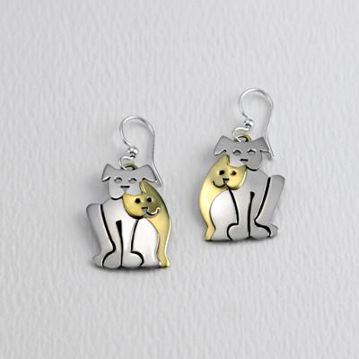 Best Friends Mixed Metals Wire Earrings