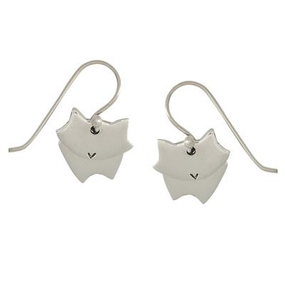 Dancing Cat Sterling Silver Earrings