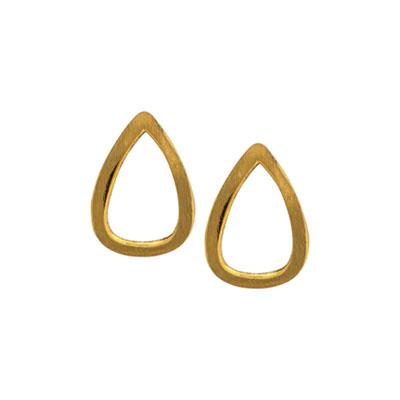 Emotive Gold Plate Post Earring