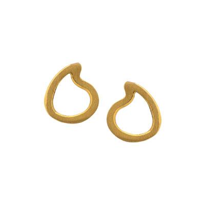 Enchanting Gold Plate Post Earring