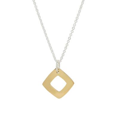 Diamond Gold Plate 18 Inch Necklace