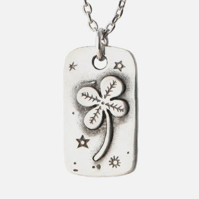 Four Leaf Clover Pewter Necklace!