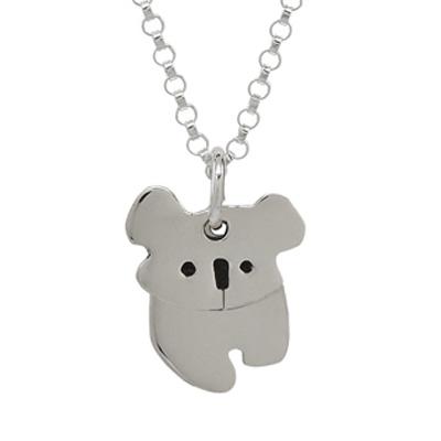 Dancing Koala Sterling Silver Necklace