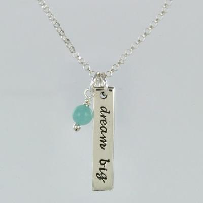 Dream Big Sterling Silver & Amazonite Necklace