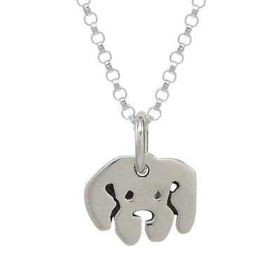 Dog Sterling Silver Necklace