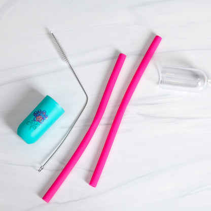 Silicone Straw Set with Brush