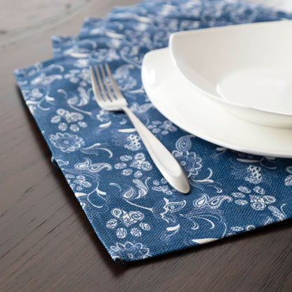 Blue Paisley Paws Kitchen Linens