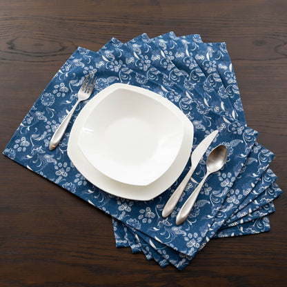 Blue Paisley Paws Kitchen Linens