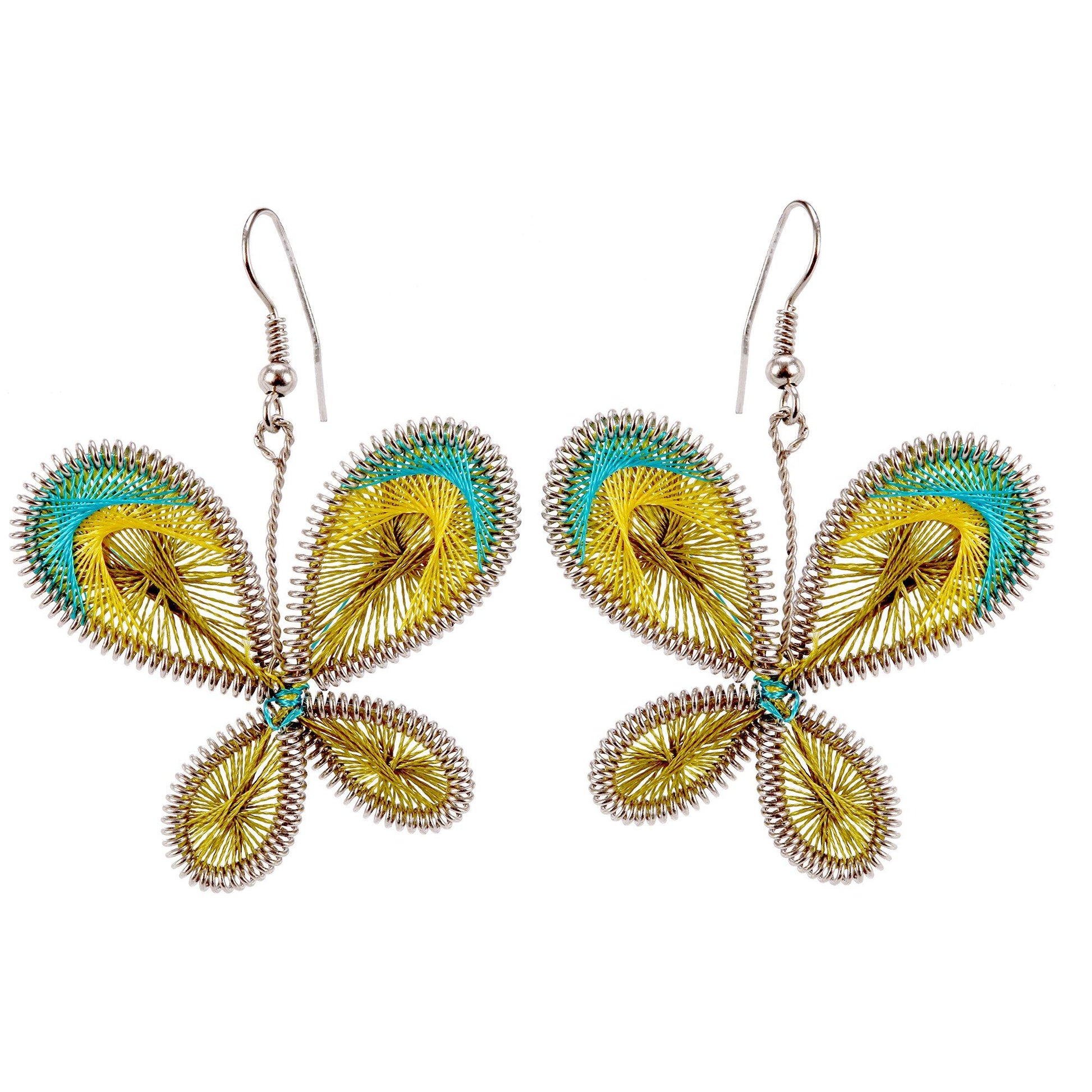 Art Of Thread Butterfly Earrings