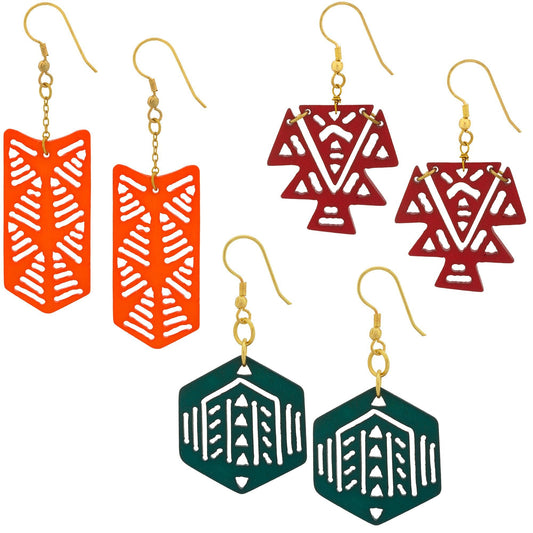 Color Cutout Earrings