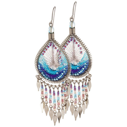 Dazzling Chandelier Thread Earrings