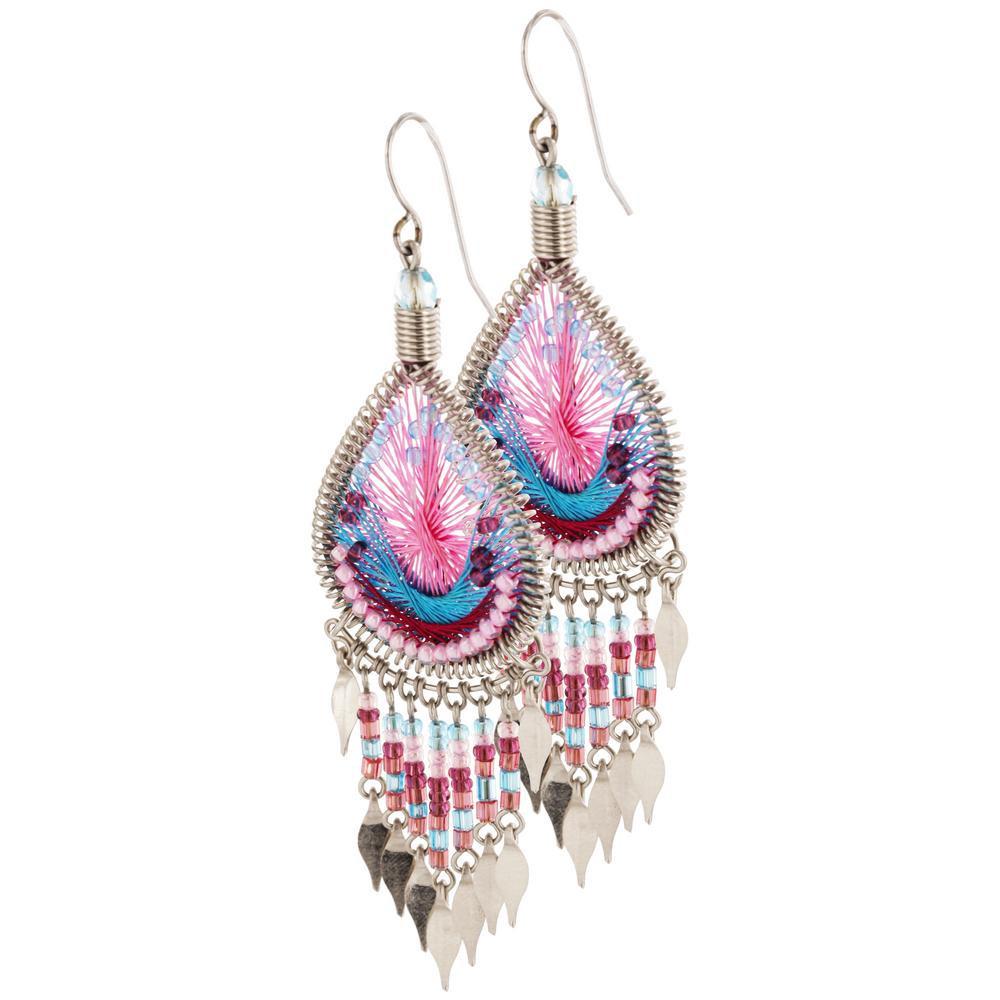 Dazzling Chandelier Thread Earrings