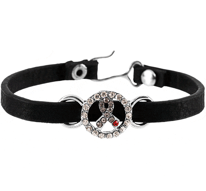 Diabetes Awareness Faux Leather Bracelet