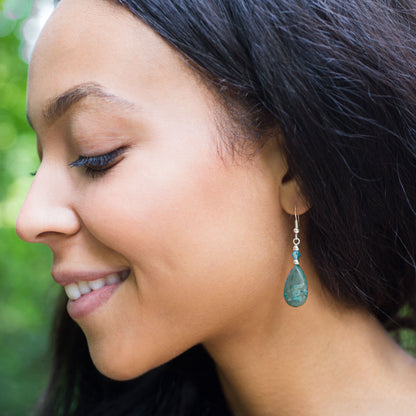 Jasper Teardrop Earrings