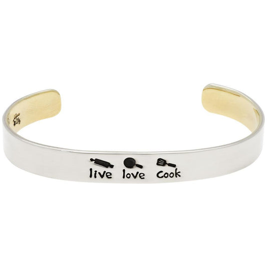 Live Love Cook Cuff Bracelet