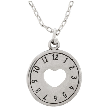 Love is Timeless Pewter Necklace