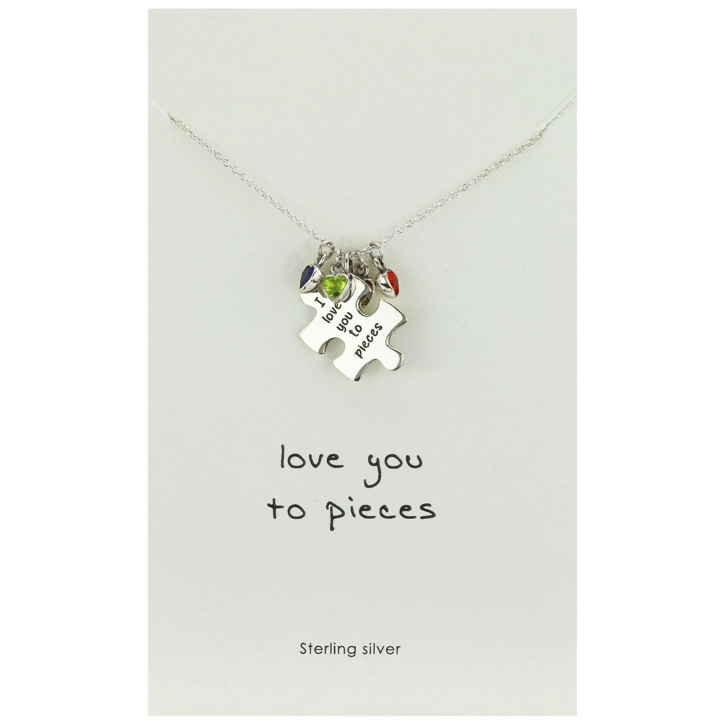 Love You To Pieces Sterling Necklace