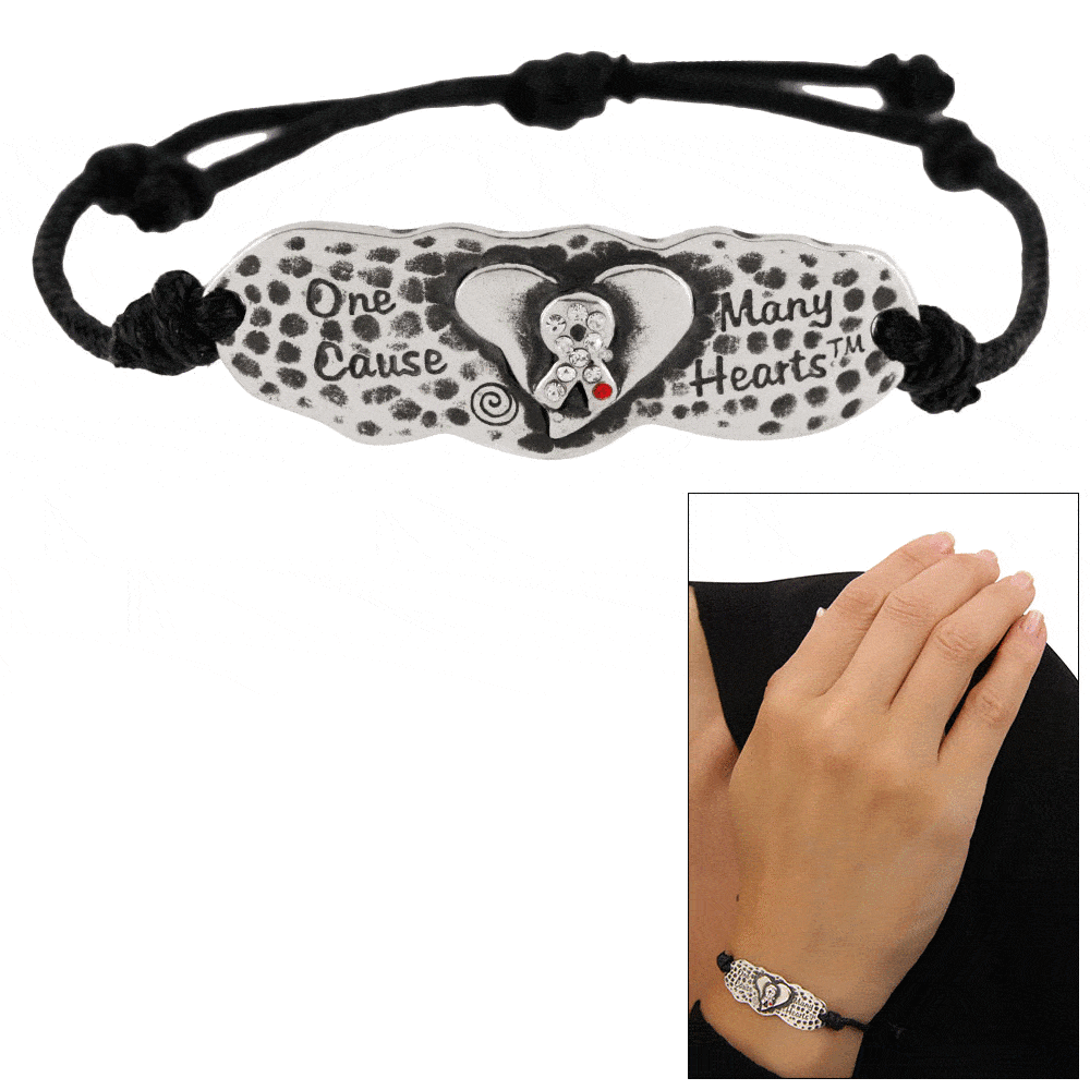 One Cause Many Hearts&trade; Diabetes Adjustable Bracelet