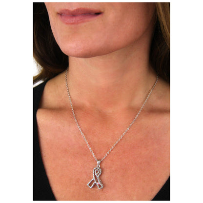 Outstanding Crystal Diabetes Awareness Necklace