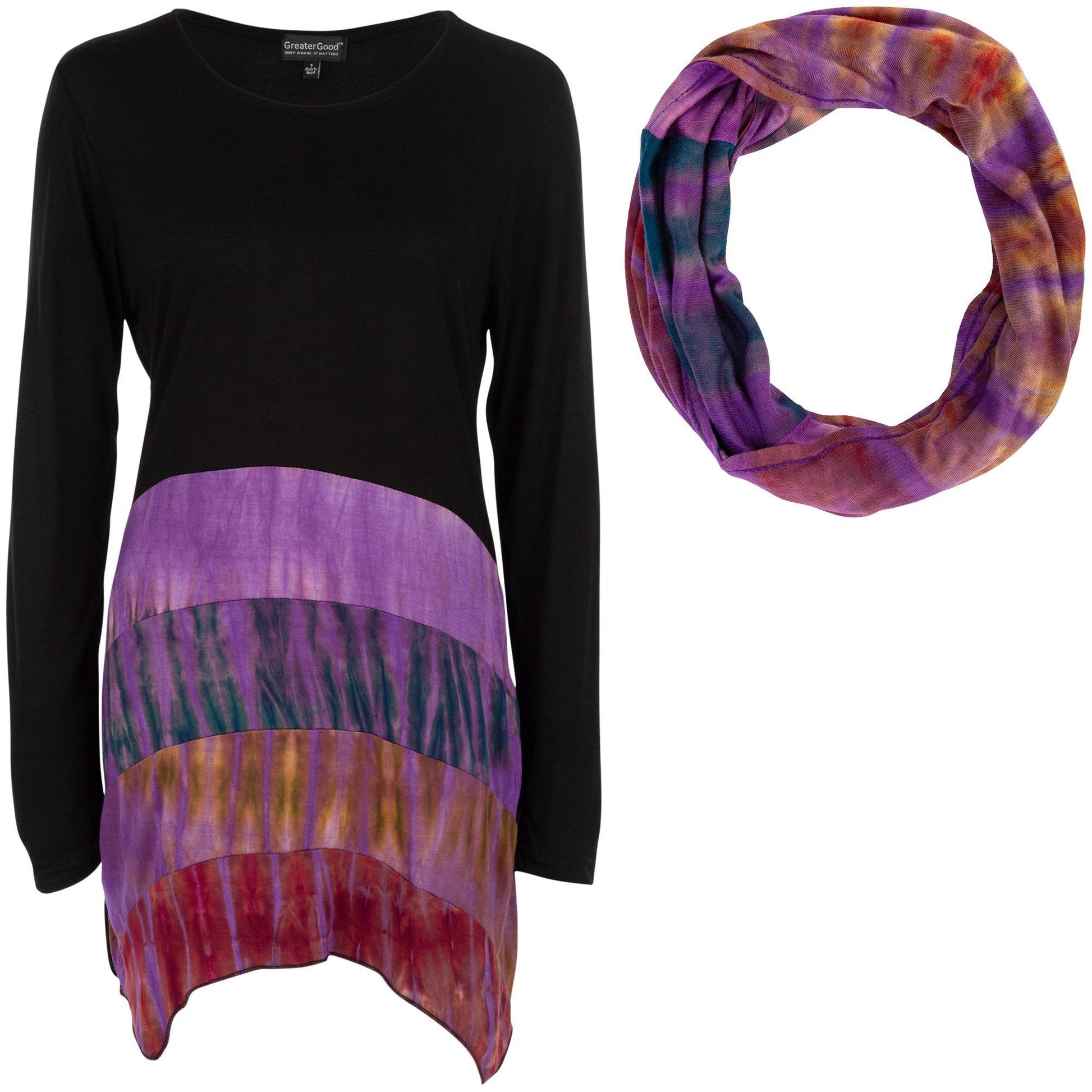 Over The Moon Tunic & Scarf Set