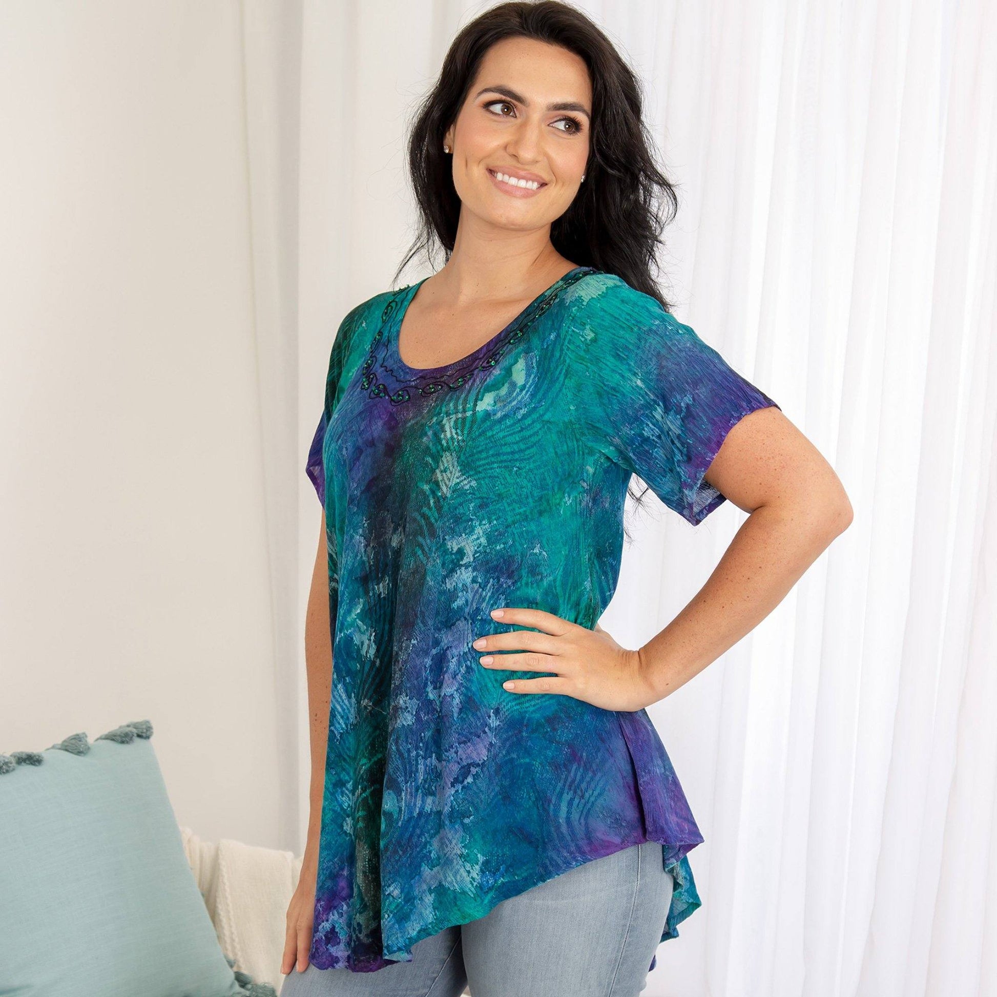 Peacock Love Tunic