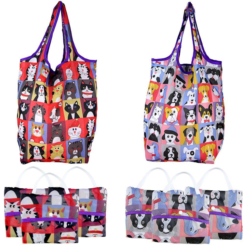 Pet Portrait Compact Shopping Bags