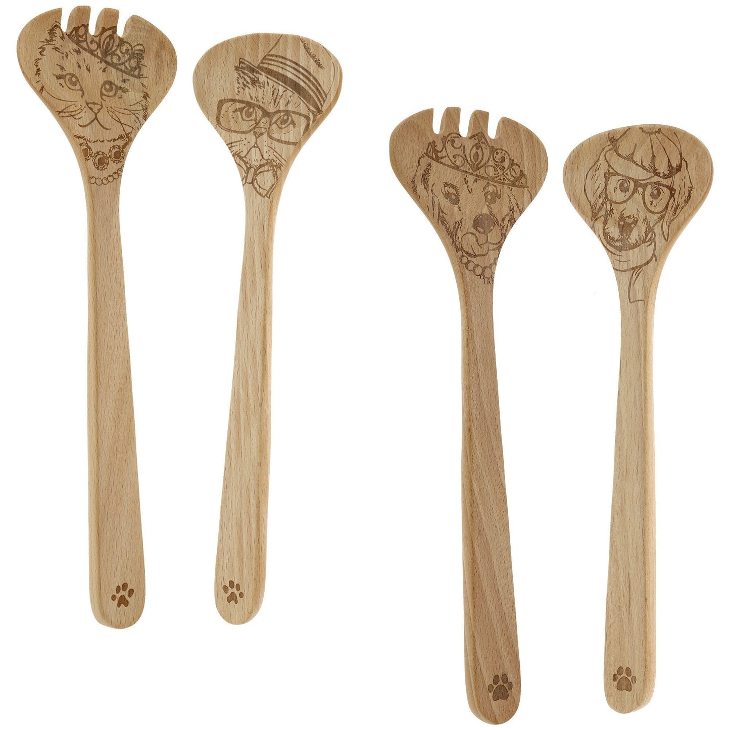 Pets In The Kitchen Salad Server Set