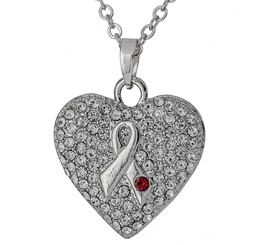 Promo - PROMO - Heart Of My Heart Diabetes Ribbon Necklace