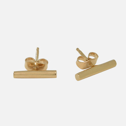 Bar Gold-Plated Post Earrings