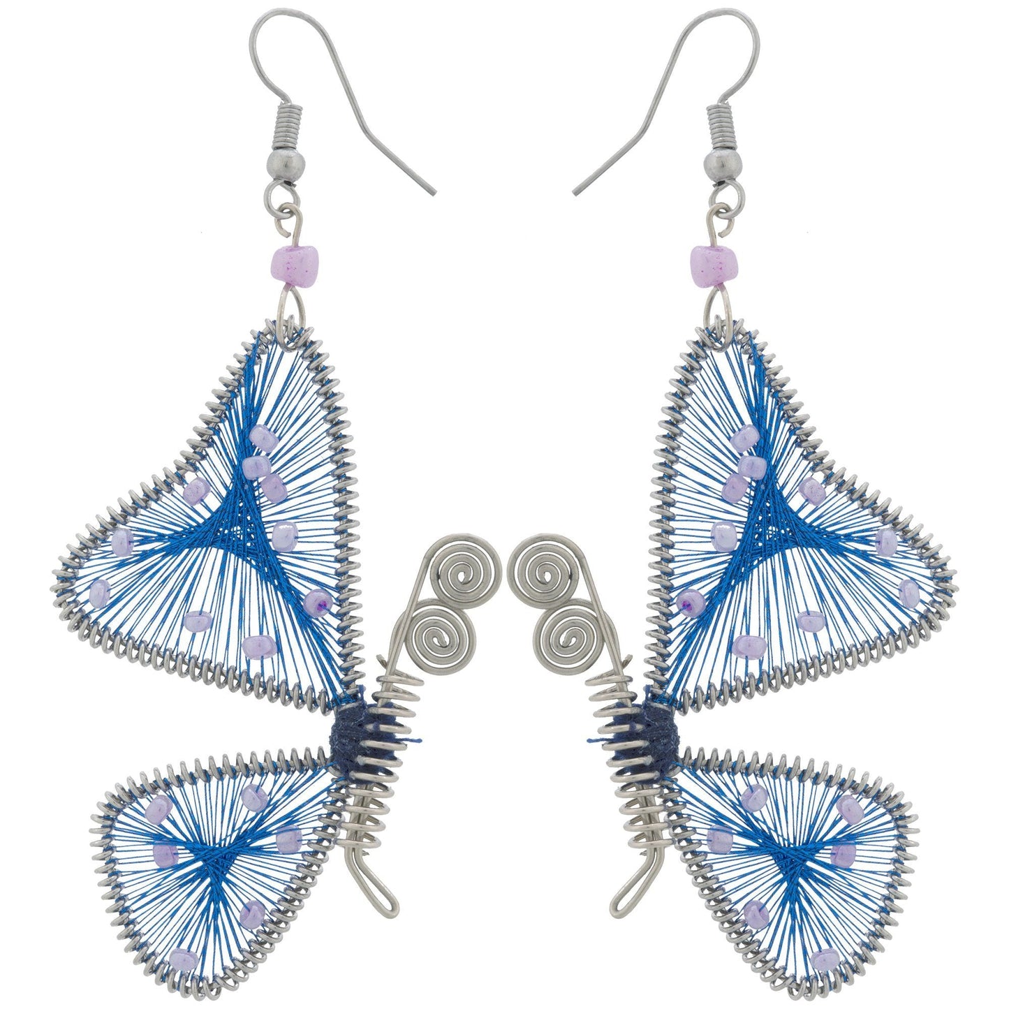 Threaded Butterfly Earrings