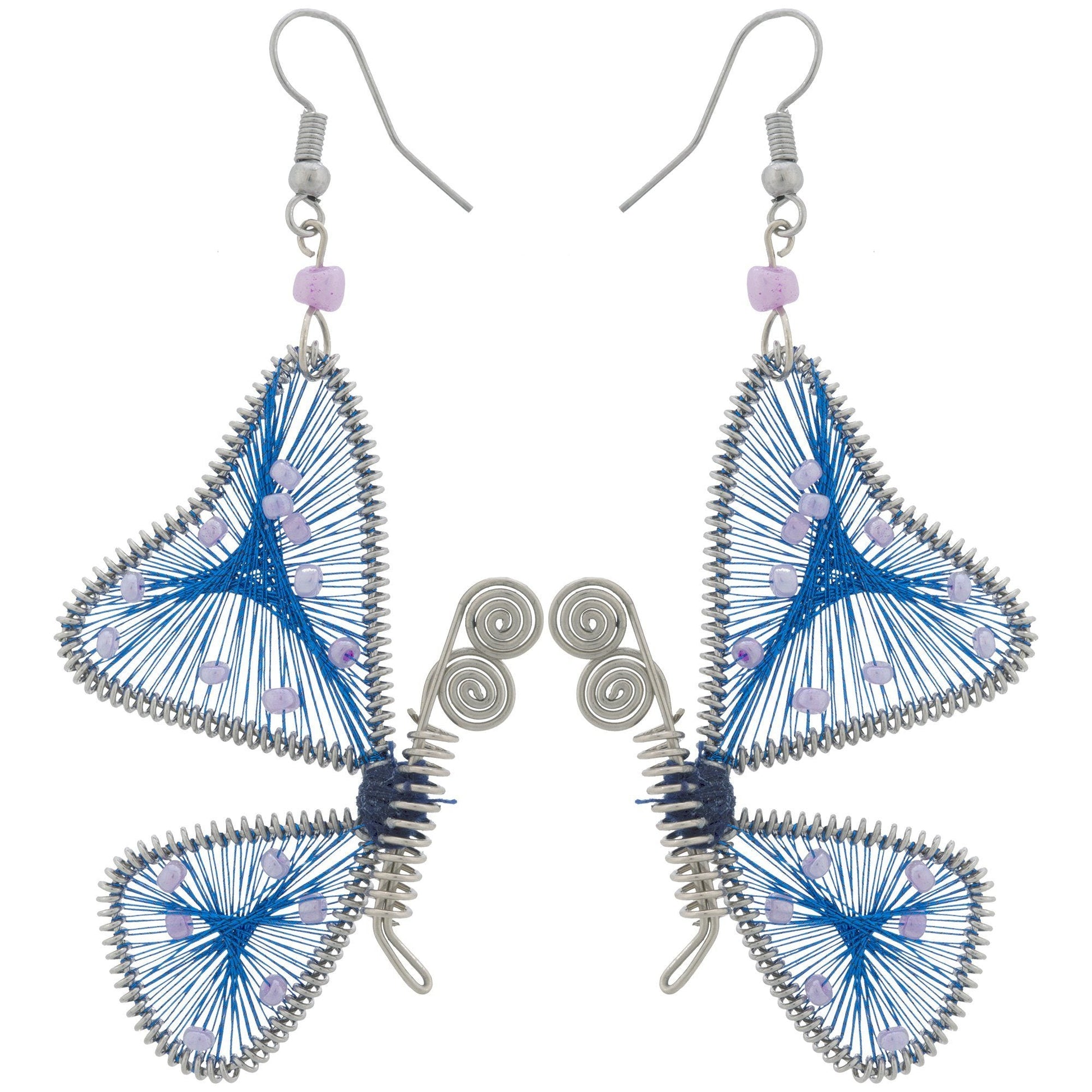 Threaded Butterfly Earrings