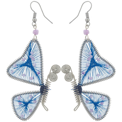 Threaded Butterfly Earrings