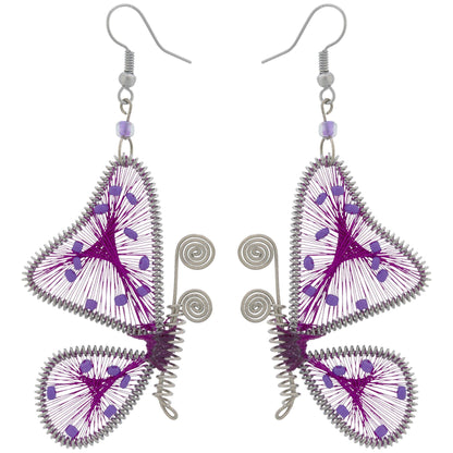 Threaded Butterfly Earrings