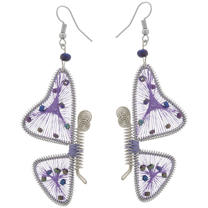 Threaded Butterfly Earrings