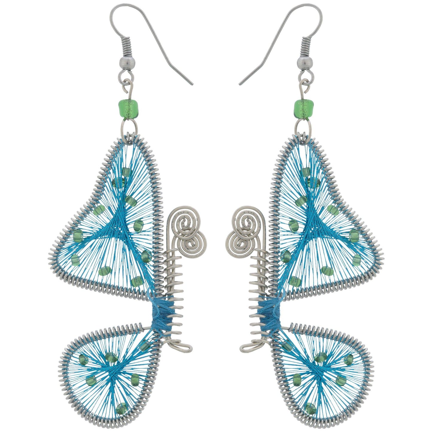 Threaded Butterfly Earrings