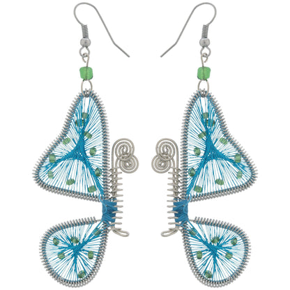 Threaded Butterfly Earrings