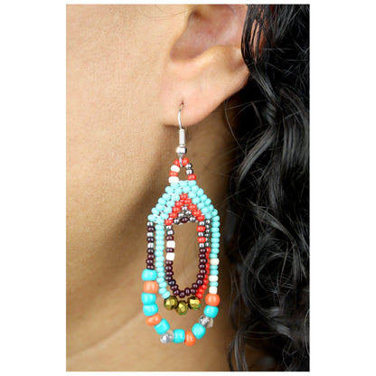 Three Cheers Beaded Earrings