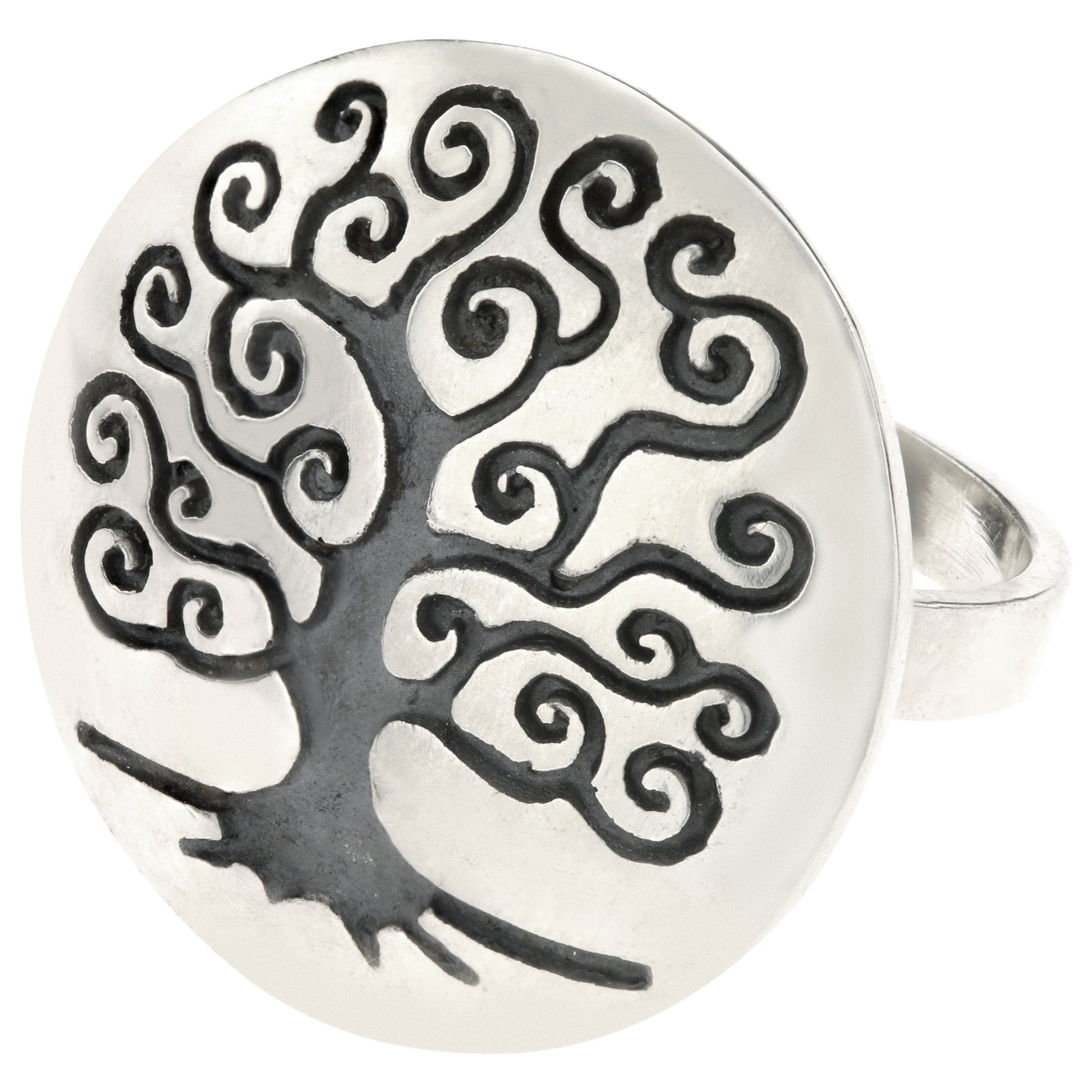 Tree Of Life Sterling Ring