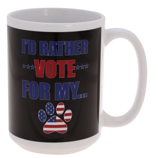 Voting For My Paw Mug